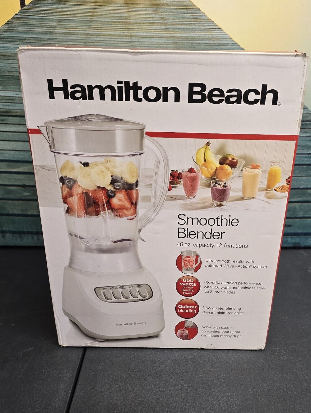 New Hamilton Beach White Smoothie Blender